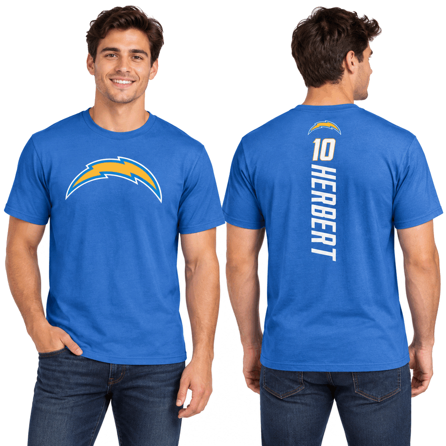 Los Angeles Chargers Justin Herbert #10 Backer Shirt