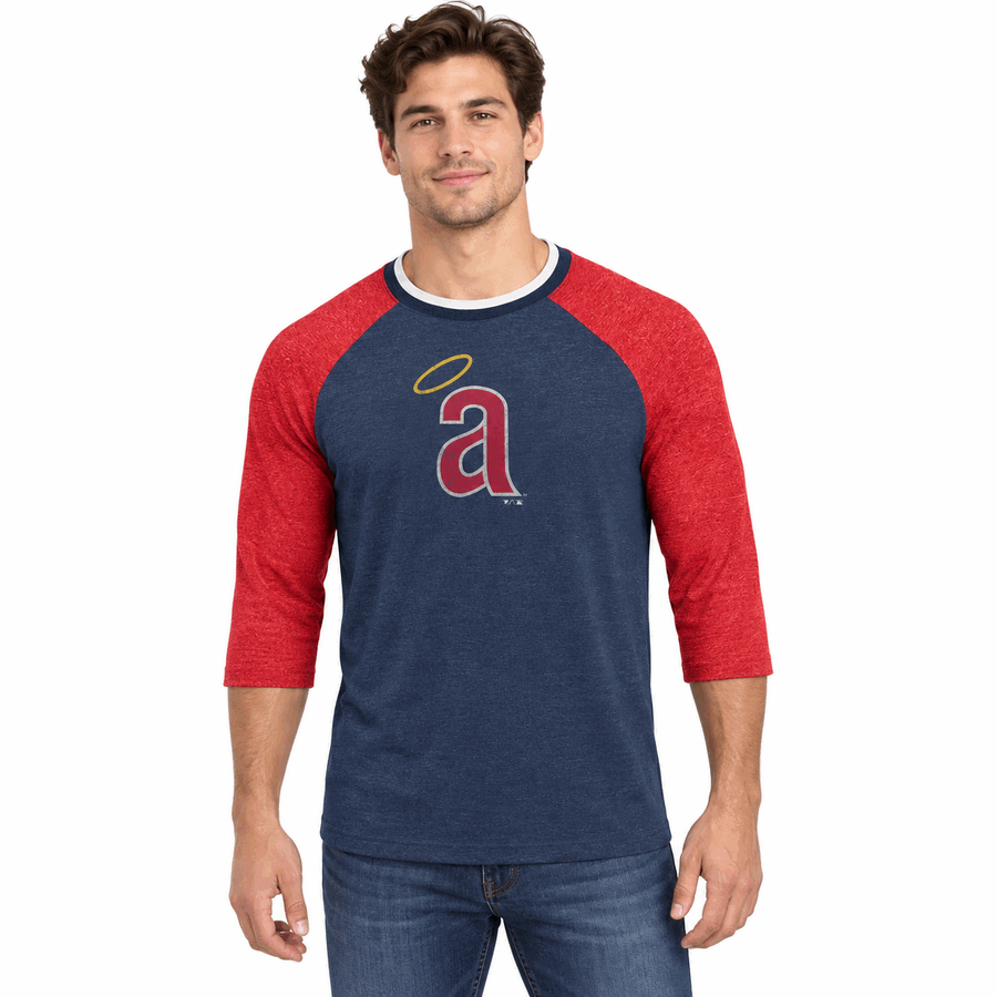 California Angels 1970's Cooperstown 3/4 Sleeve Shirt