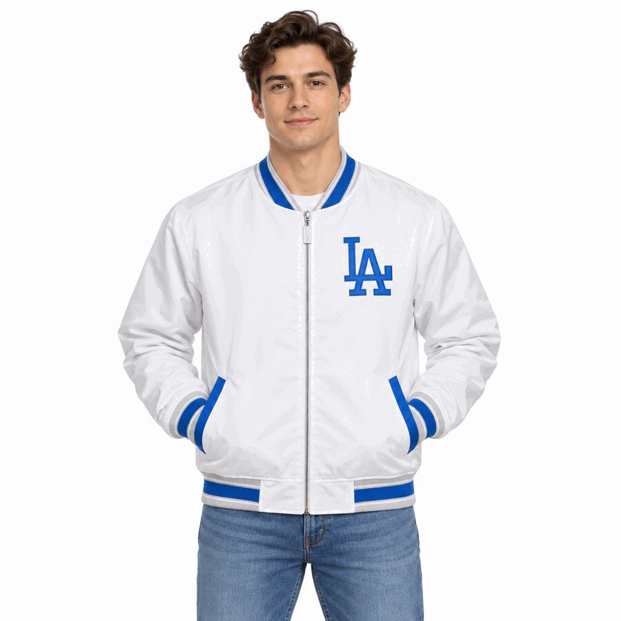 Los Angeles Dodgers Reversible Mitchell and Ness Satin Jacket