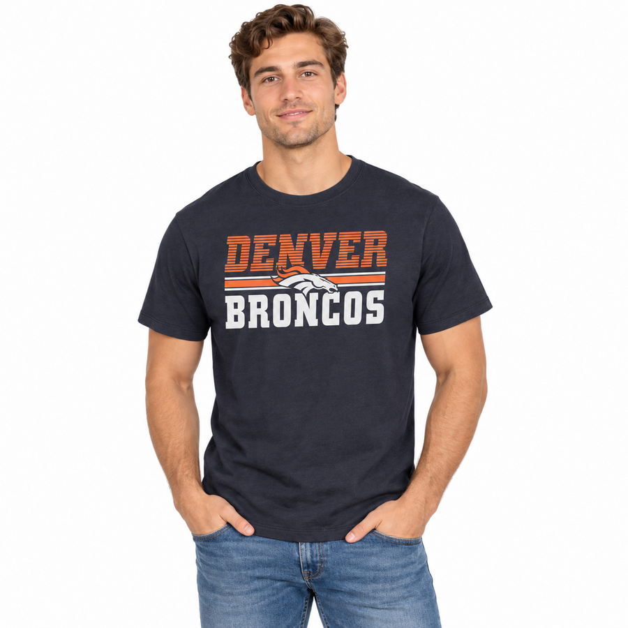 Denver Broncos Atlas Blue Run Through '47Brand Franklin Shirt