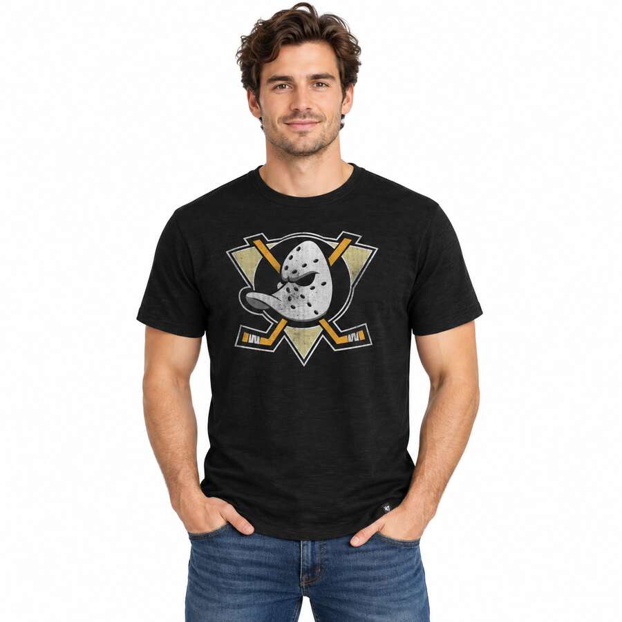Anaheim Ducks Retro Black Premier '47Brand Franklin Shirt