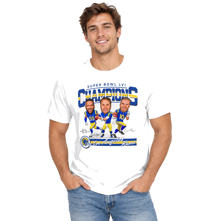 Los Angeles Rams Caricature Super Bowl Champions Shirt