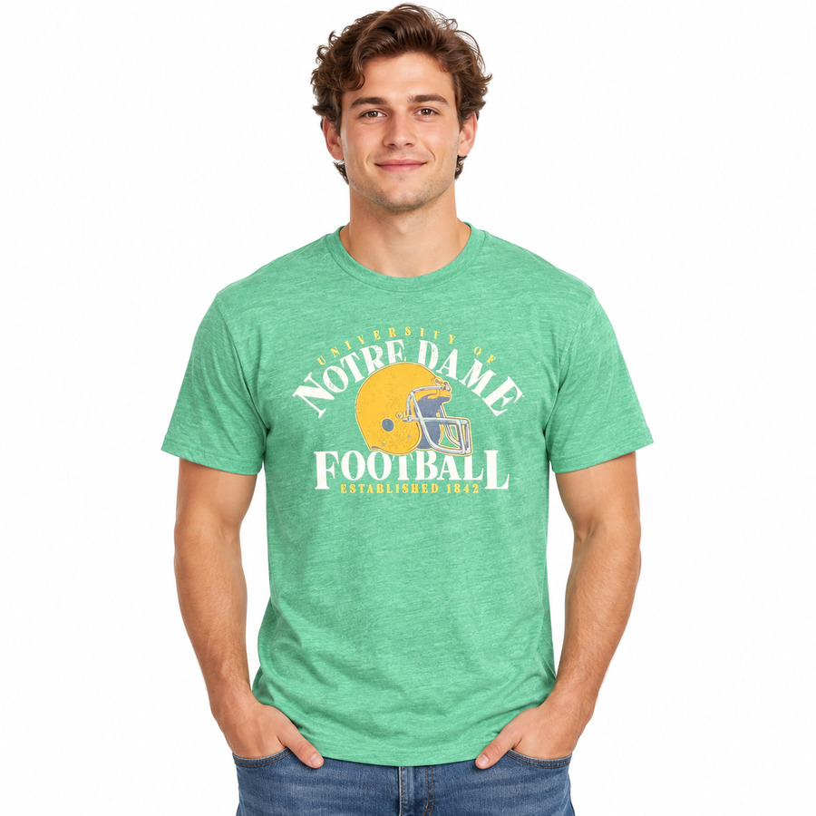 Notre Dame Fighting Irish Green Tri-Blend Shirt