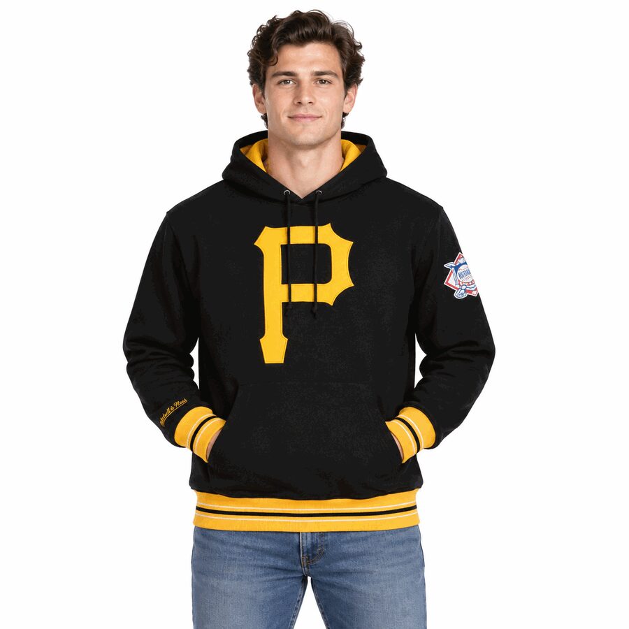 Pittsburgh Pirates Playoff Win Mitchell and Ness Hooded Sweatshirt