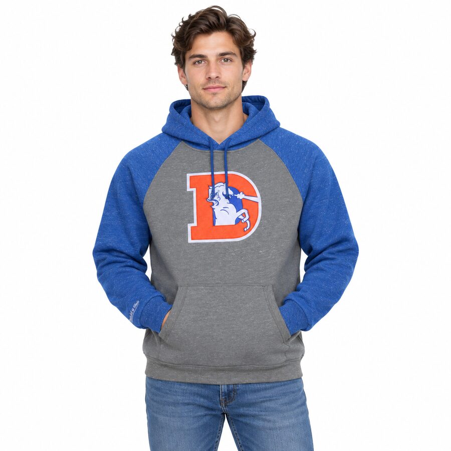 Denver Broncos  Winning Streak Mitchell and Ness Hooded Sweatshirt