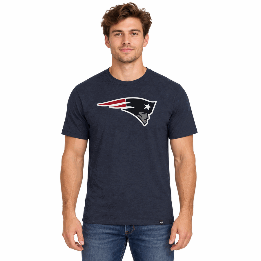 New England Patriots '47Brand Navy Blue Logo Shirt
