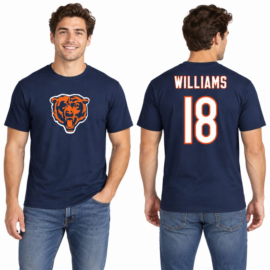 Chicago Bears Caleb Williams #18 Player Shirt