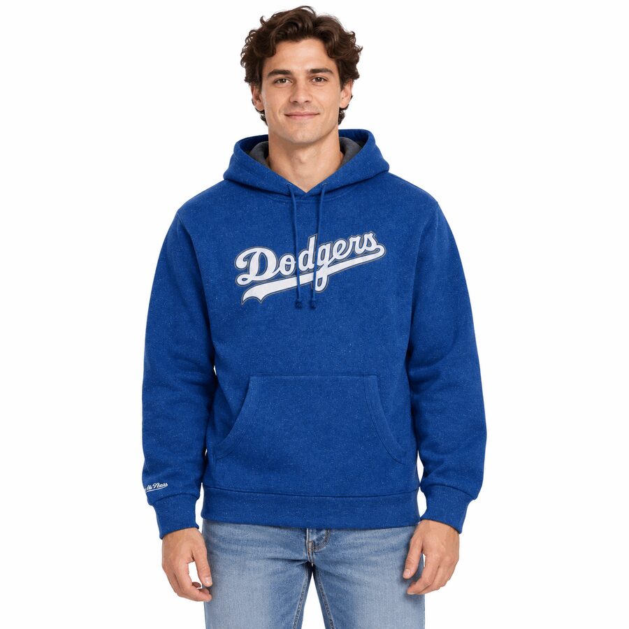 Los Angeles Dodgers Royal Snow Washed Hooded Sweatshirt