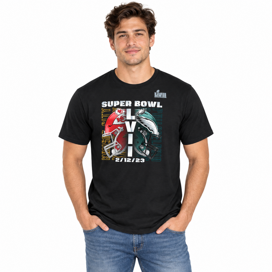 Kansas City Chiefs Vs Philadelphia Eagles Dueling Super Bowl LVII Shirt