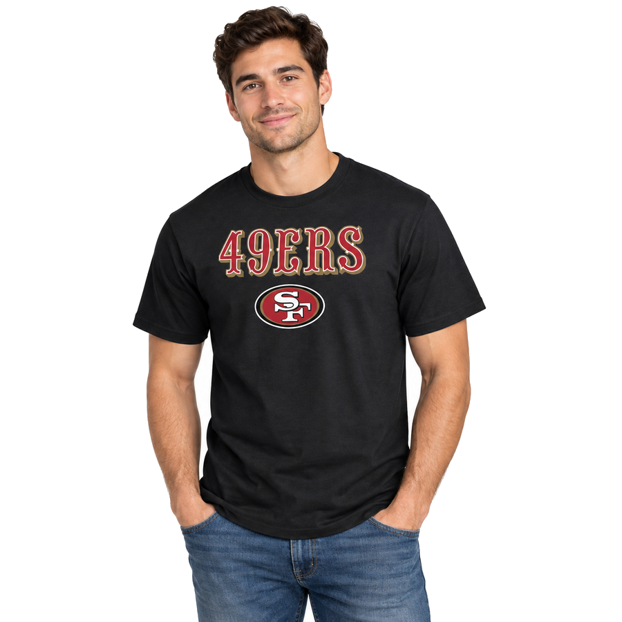 San Francisco 49ers Black Team Lockup Fanatics Shirt