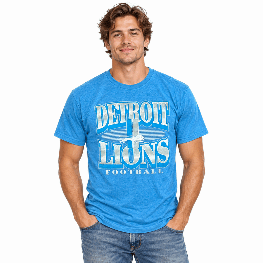 Detroit Lions Light Blue Extreme Tackle Triblend Shirt
