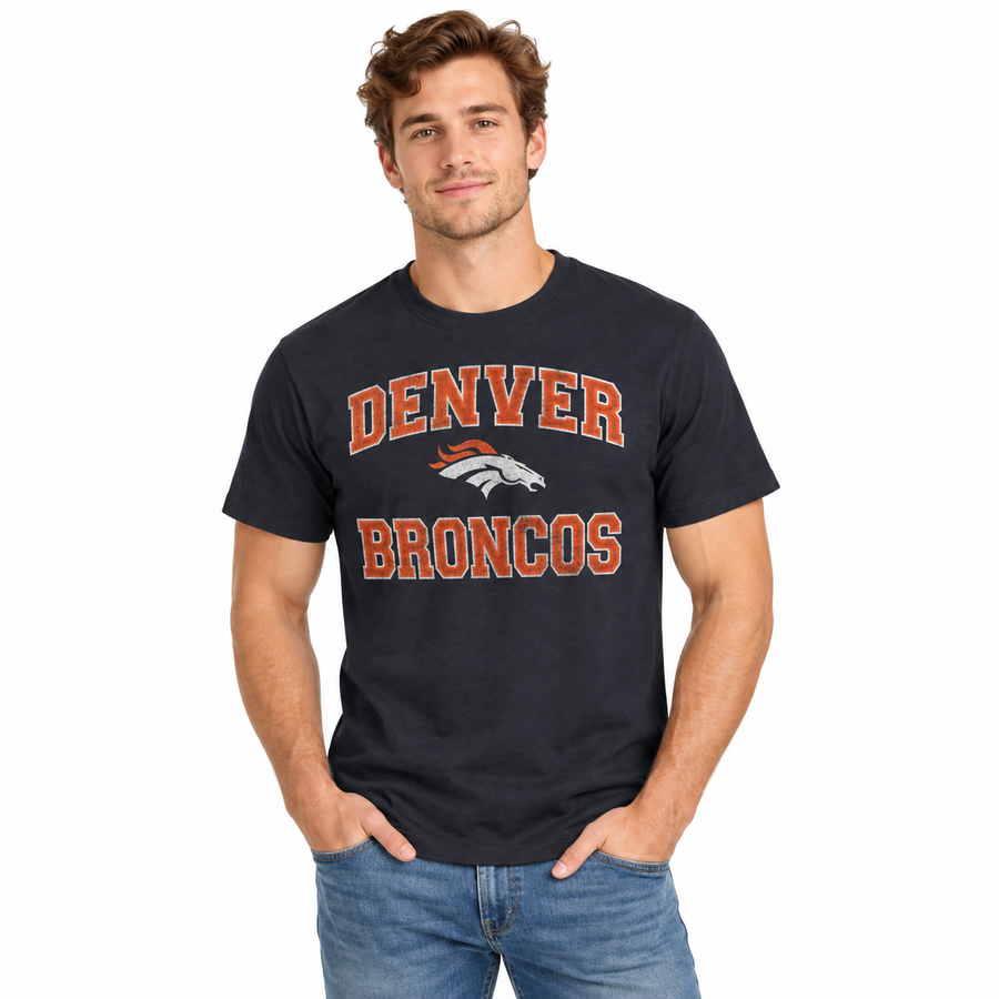 Denver Broncos Atlas Blue Union Arch '47Brand Franklin Shirt