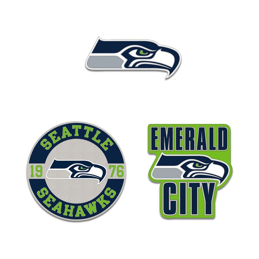 Seattle Seahawks Enamel Pin Set 3 Piece