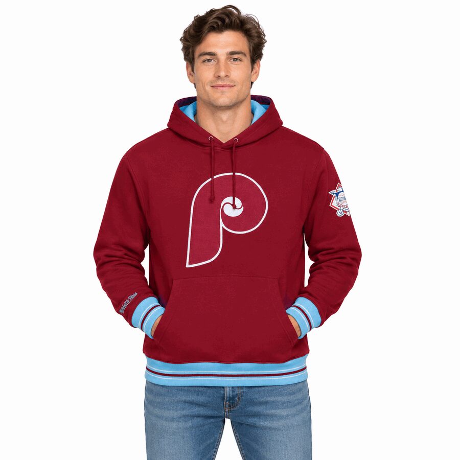 Philadelphia Phillies Playoff Win Mitchell and Ness Hooded Sweatshirt