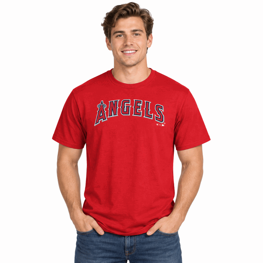 Los Angeles Angels Red '47Brand Wordmark Shirt