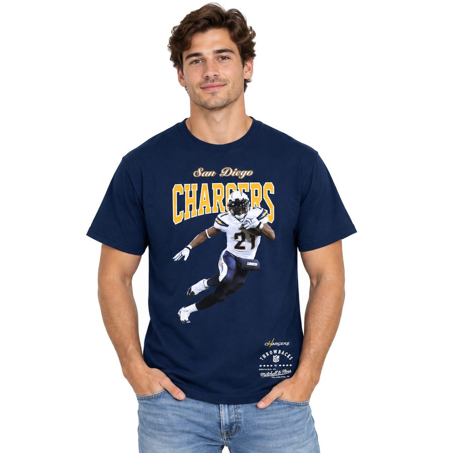 Los Angeles Chargers Retro Ladainian Tomlinson Mitchell and Ness Sideline Shirt