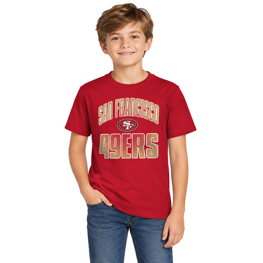 San Francisco 49ers Scarlet Staple Kids Shirt