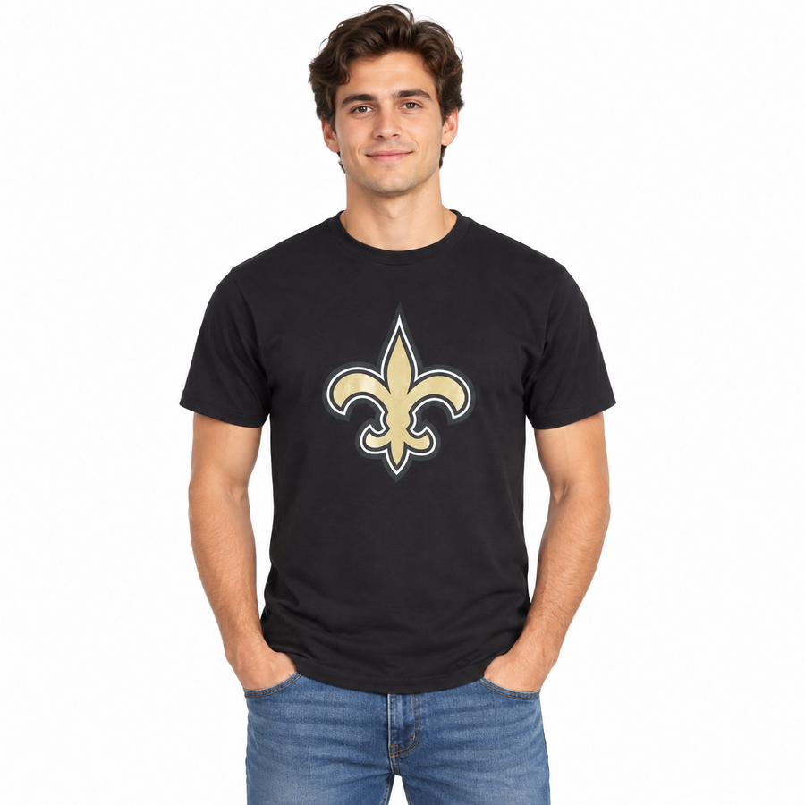 New Orleans Saints Black '47Brand Logo Shirt