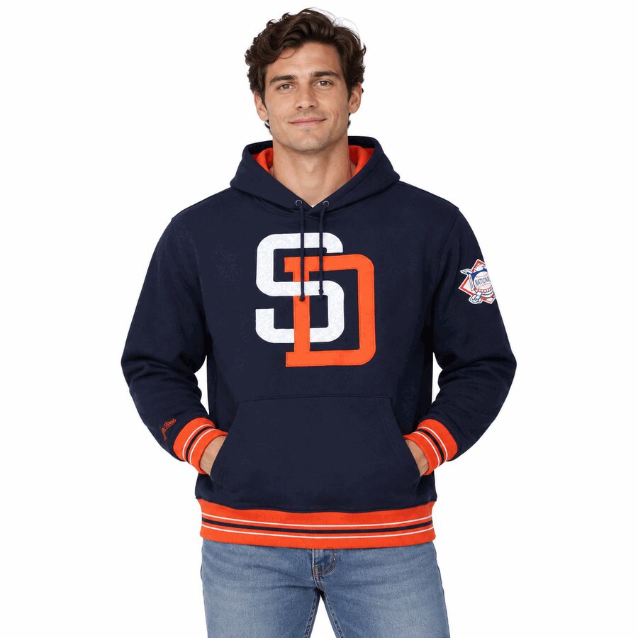 San Diego Padres Playoff Win Mitchell and Ness Hooded Sweatshirt