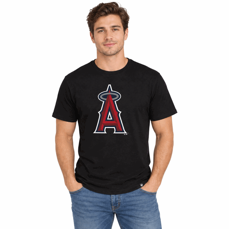 Los Angeles Angels Jet Black '47Brand Super Rival Shirt