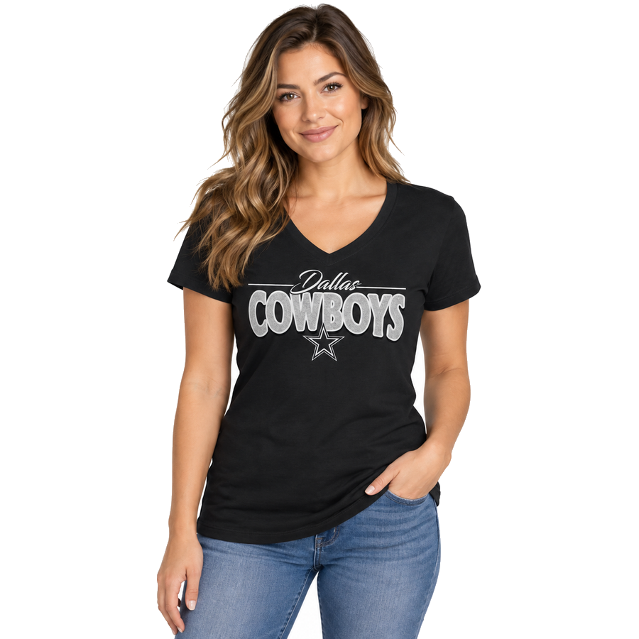 Dallas Cowboys Ladies Navy Blue '47 Brand Glimmer Shirt