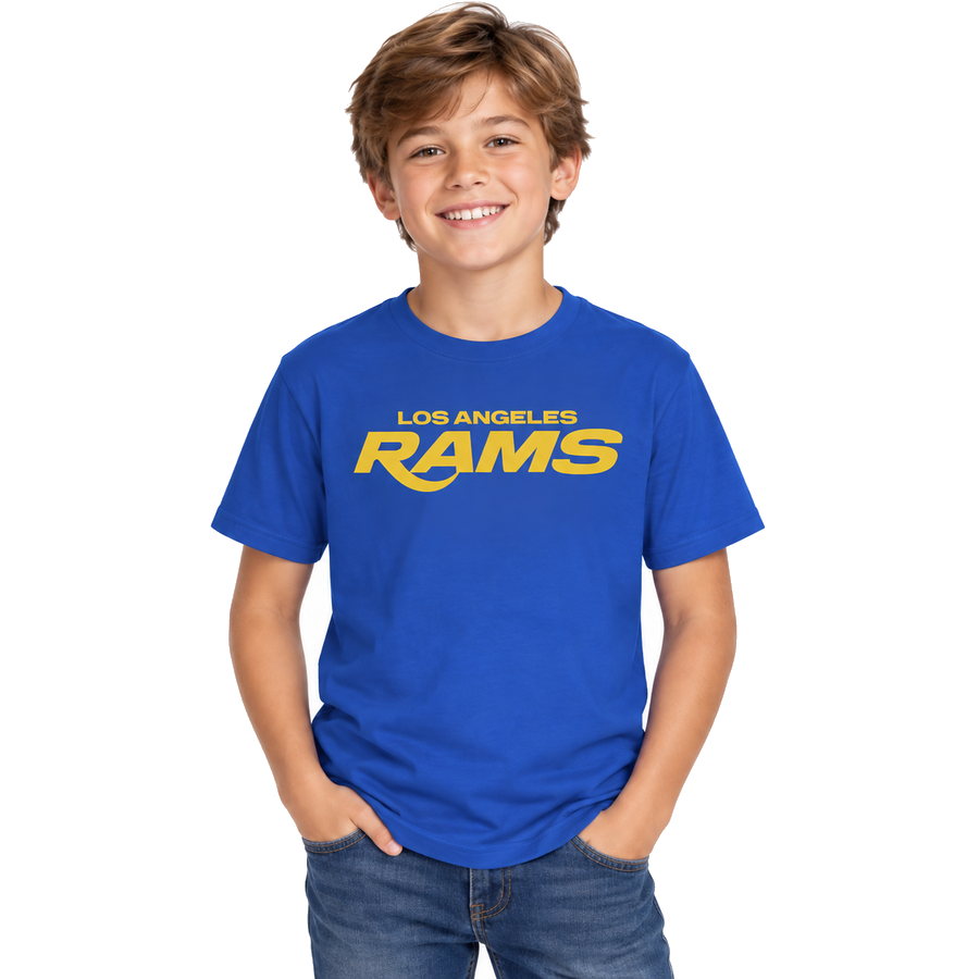 Los Angeles Rams Royal Blue 2026 Wordmark Kids Shirt