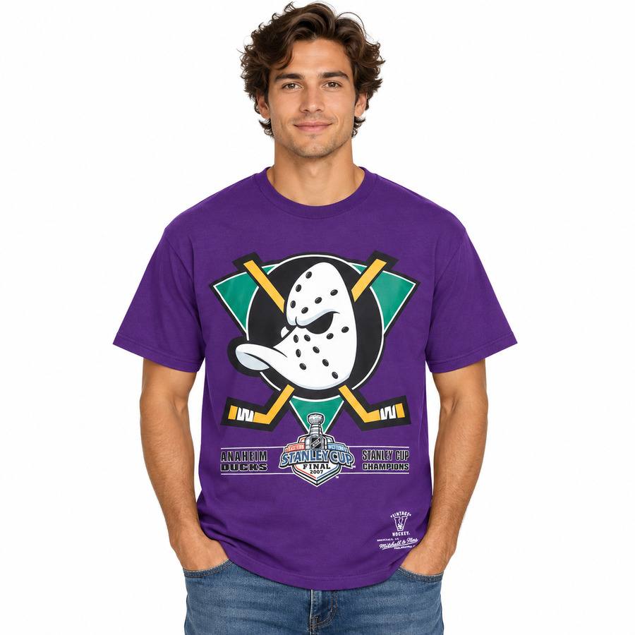 Anaheim Ducks 2007 Stanley Cup Champions Mitchell and Ness Shirt