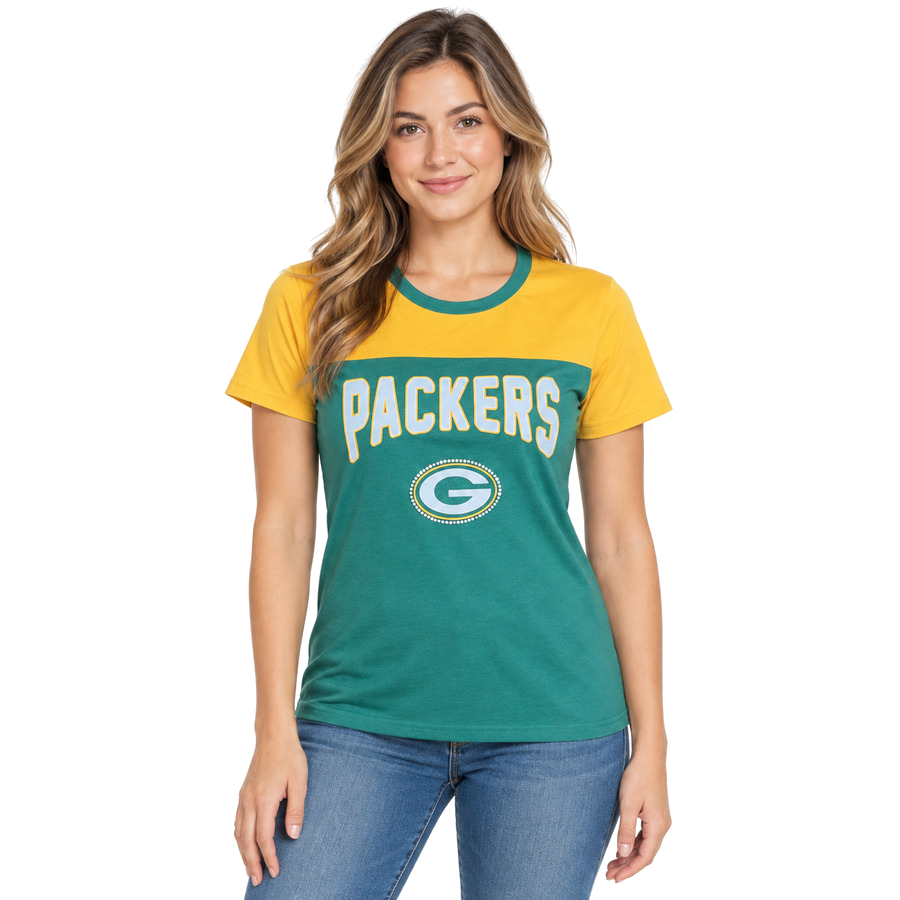 Green Bay Packers Ladies g-III Rhinestone Shirt