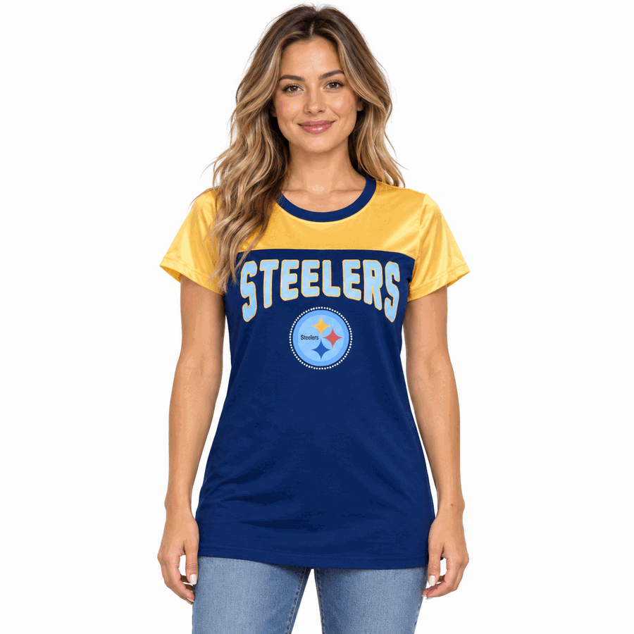 Pittsburgh Steelers Ladies g-III Rhinestone Shirt