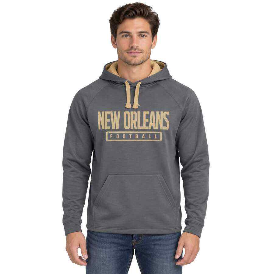 New Orleans Saints Monochrome Hooded Sweatshirt
