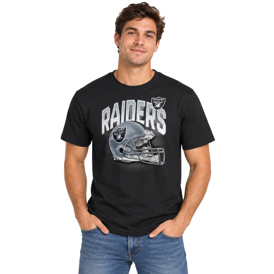 Las Vegas Raiders Charcoal Grey End Around Tri-Blend Shirt