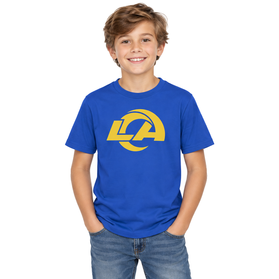 Los Angeles Rams Royal Blue 2026 Primary Logo Kids Shirt