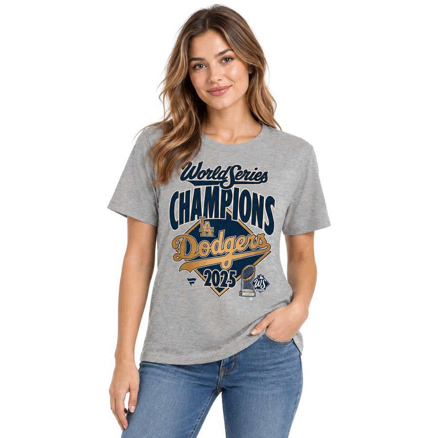 Los Angeles Dodgers Ladies 2025 World Champions Lockeroom Shirt