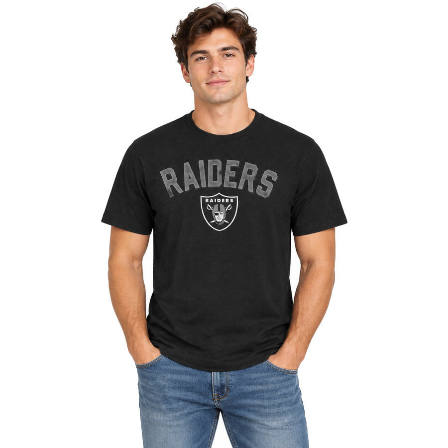 Las Vegas Raiders Flint Black Arch '47 Brand Franklin Shirt