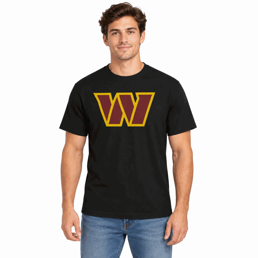 Washington Commanders Black '47Brand Primary Logo Shirt