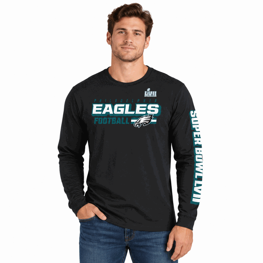 Philadelphia Eagles Super Bowl LVII Long Sleeve Shirt