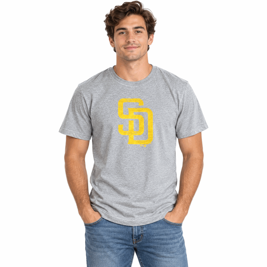 San Diego Padres Grey Tri-Blend Shirt