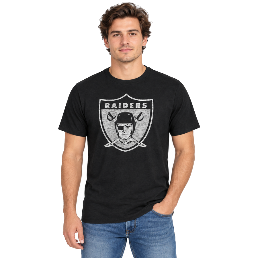 Las Vegas Raiders Flint Black Historic '47 Brand Franklin Shirt