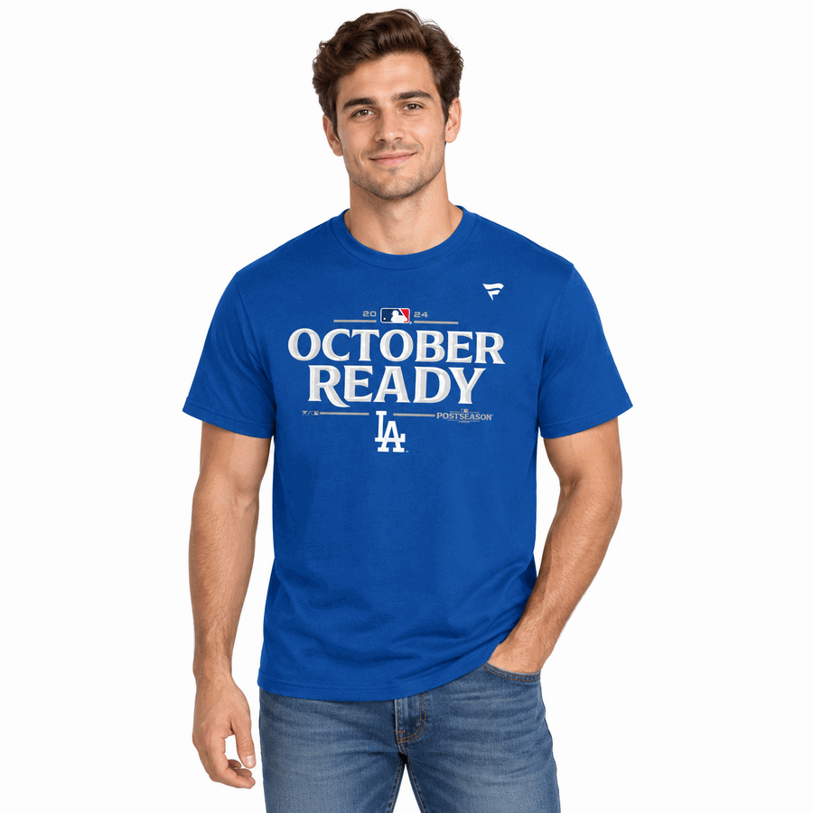 Los Angeles Dodgers 2024 Royal Official Playoffs Lockeroom Shirt