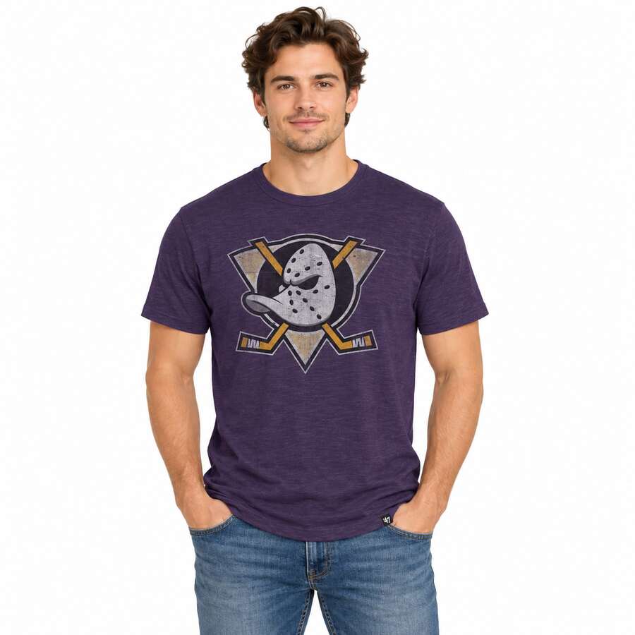 Anaheim Ducks Grape Grit Premier '47Brand Scrum Shirt