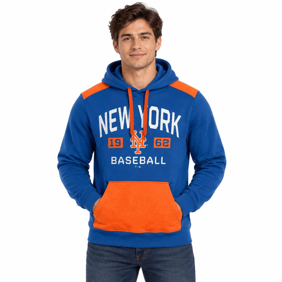 New York Mets Colorblock Hooded Sweatshirt