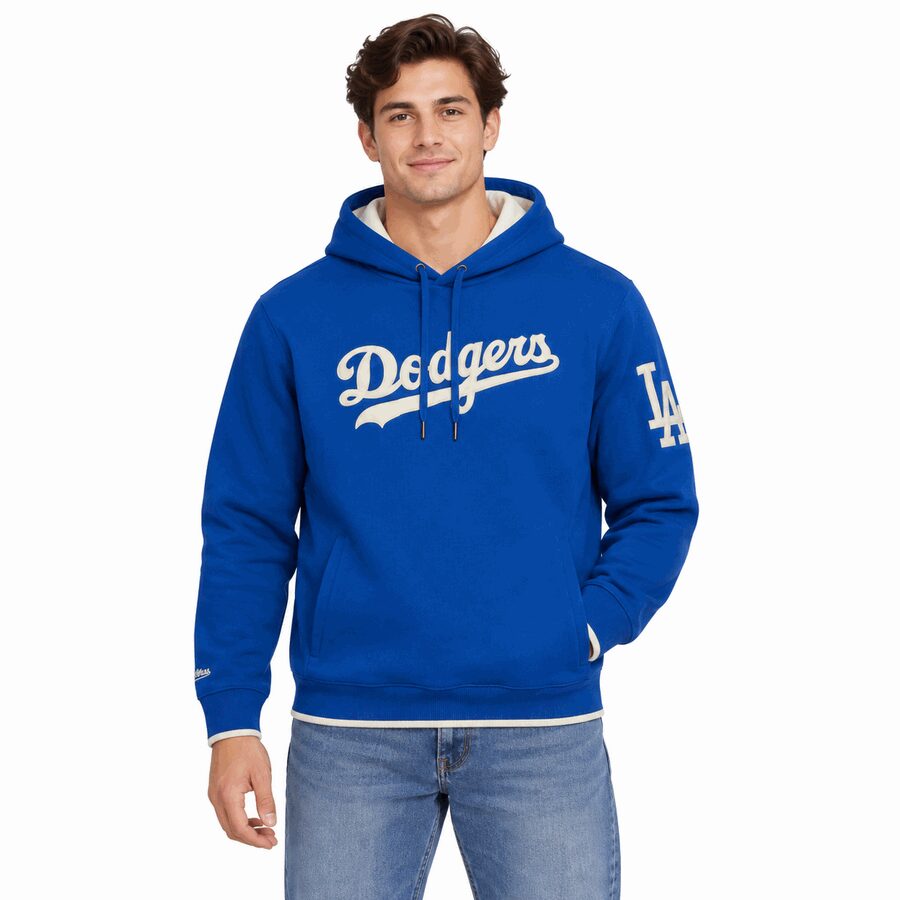 Los Angeles Dodgers Team Legacy Mitchell and Ness Hooded Sweatshirt