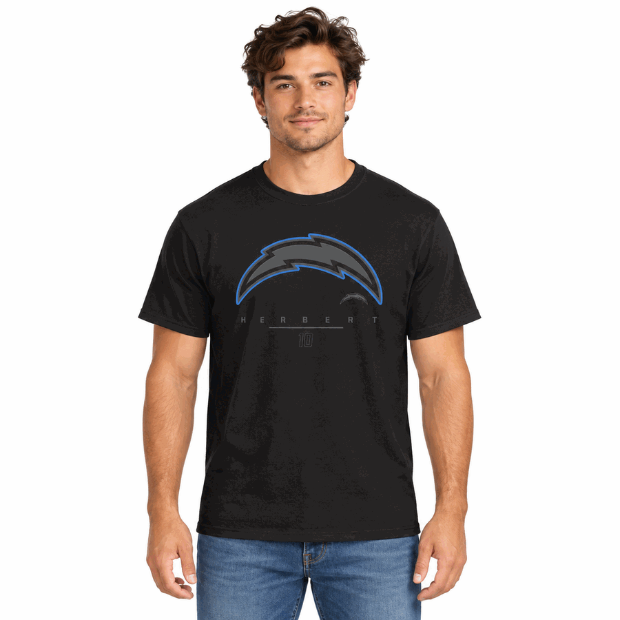 Los Angeles Chargers Justin Herbert Black Notorious Shirt