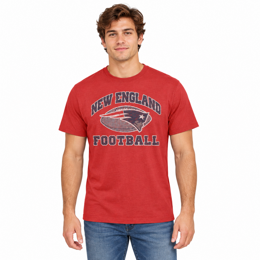 New England Patriots Racer Red Pathway '47Brand Franklin Shirt