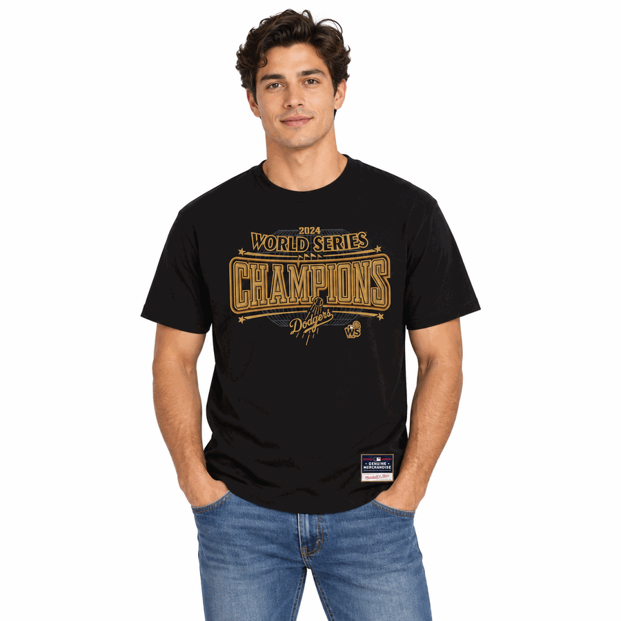 Los Angeles Dodgers 2024 World Series Champions Mitchell and Ness Shirt