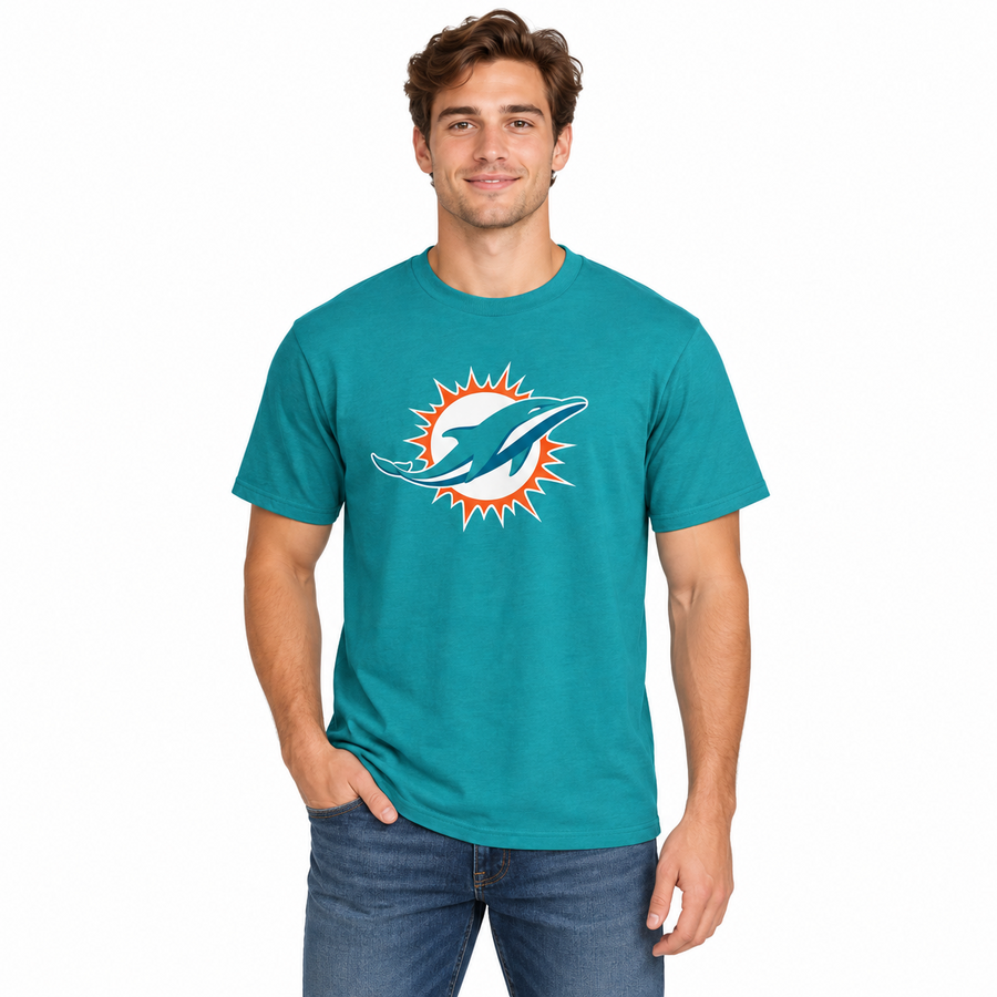 Miami Dolphins Aqua '47Brand Primary Logo Shirt