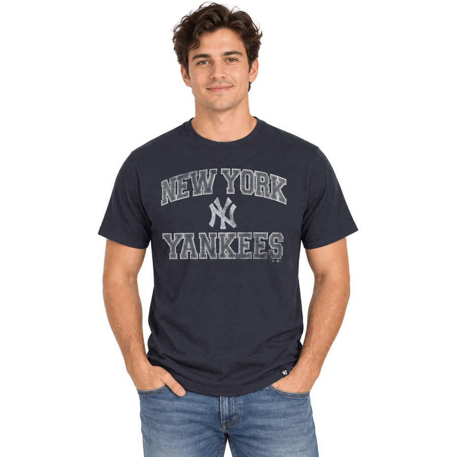 New York Yankees Blue '47Brand Union Arch Premier Shirt