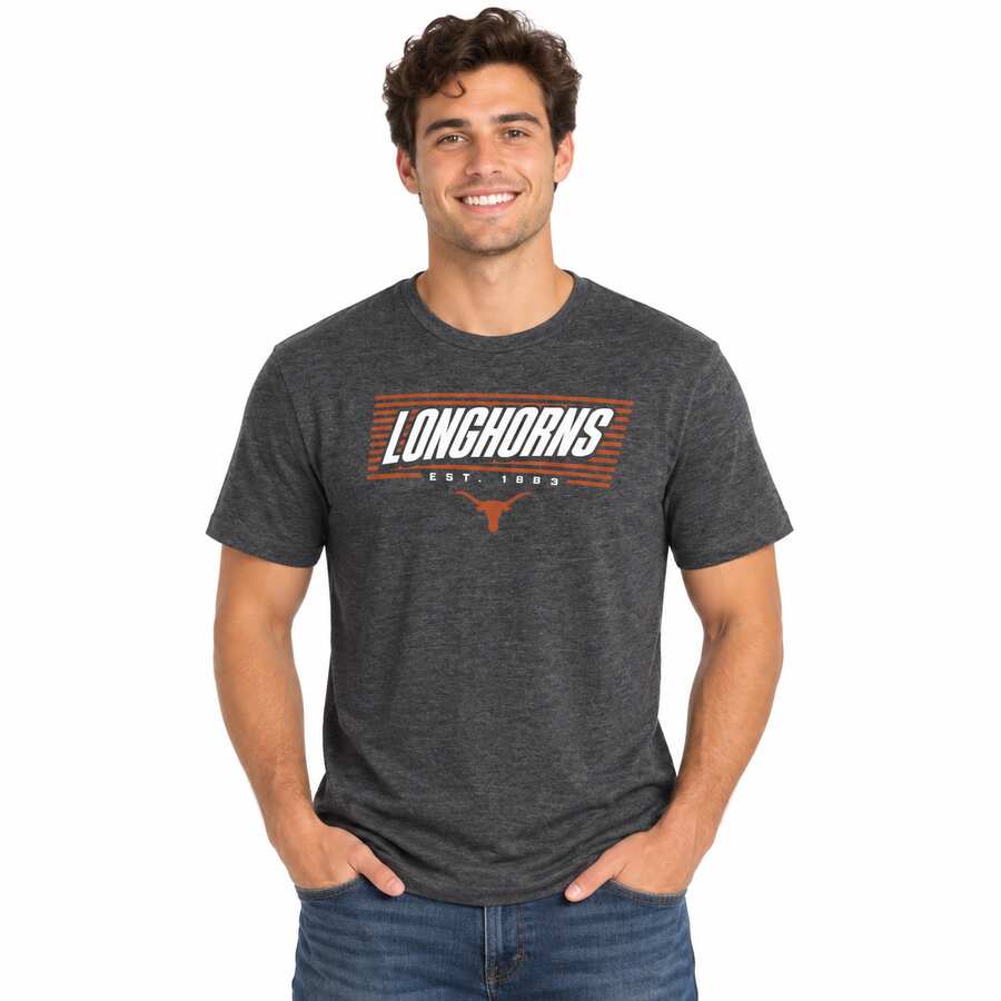Texas Longhorns Charcoal Grey Off Stack Shirt
