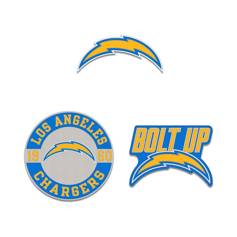 Los Angeles Chargers Enamel Pin Set 3 Piece