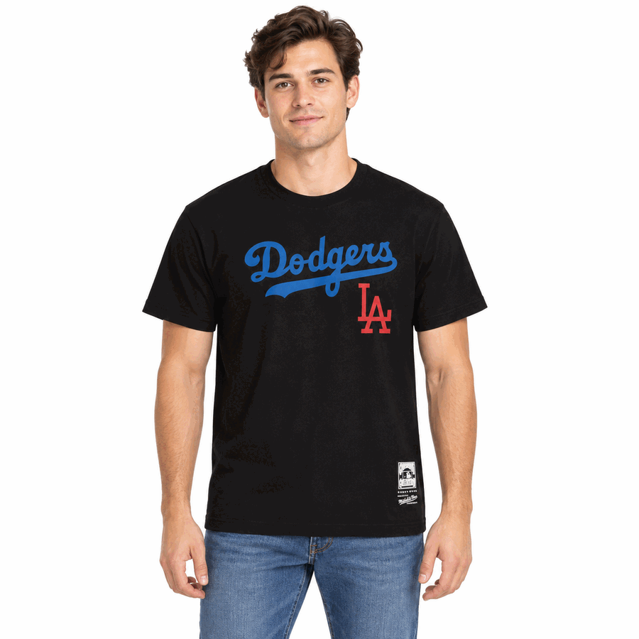 Los Angeles Dodgers Black 1999 Retro Mitchell and Ness Shirt